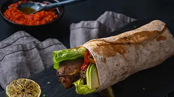 Spicy Steak Beef Wrap